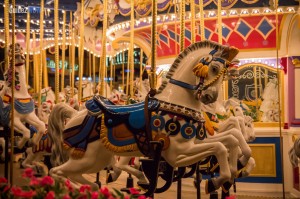 Prince Charming Carousel at Night - Magic Kingdom