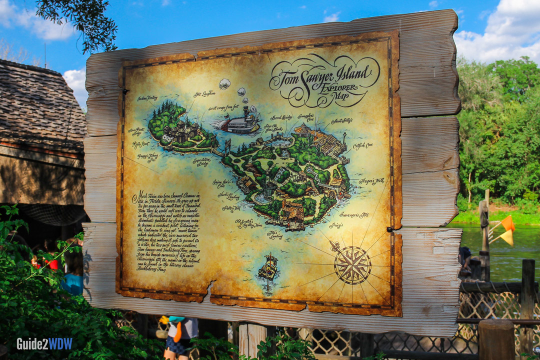 Tom Sawyer Island - Map - Disney World