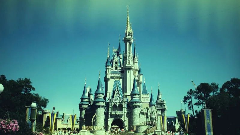Cinderella Castle with Retro Filter