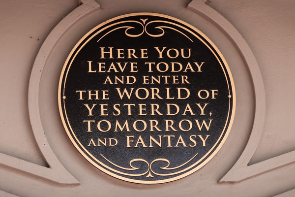 Here You Leave Today sign Disney World