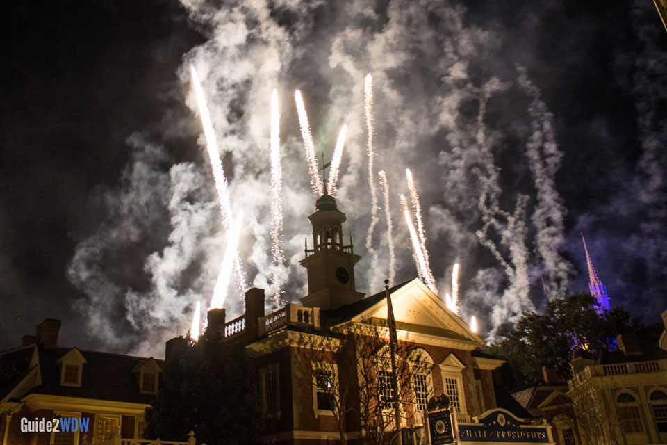 Liberty Square - Magic Kingdom Fireworks