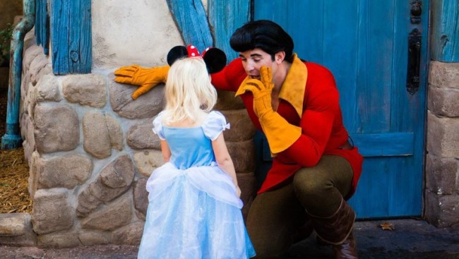 Gaston and Little Girl - New Fantasyland - Walt Disney World