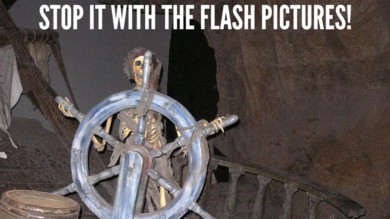 Stop taking flash pictures on Disney World dark rides! - Guide2WDW
