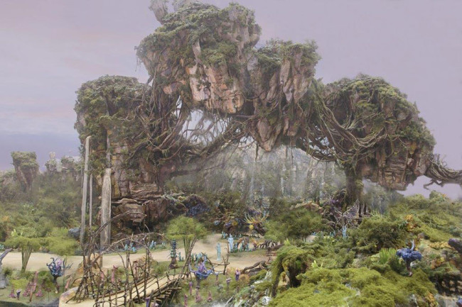 Avatar Land Concept Art - Floating Mountains
