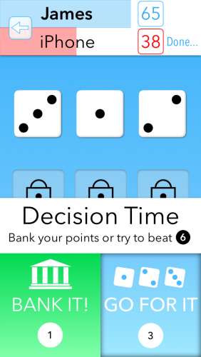 One More Roll - A fun quick game for iPhone
