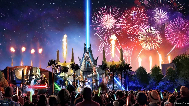 New Star Wars Fireworks at Disney World - Concept Art
