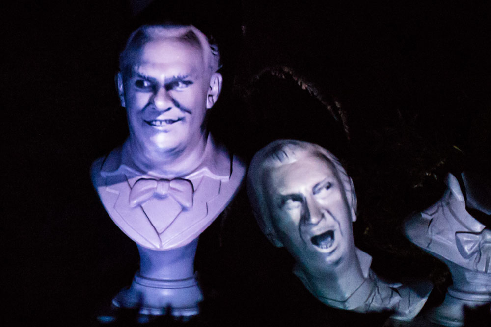 Thurl Ravenscroft, not Walt Disney, on the singing bust to the right in Haunted Mansion
