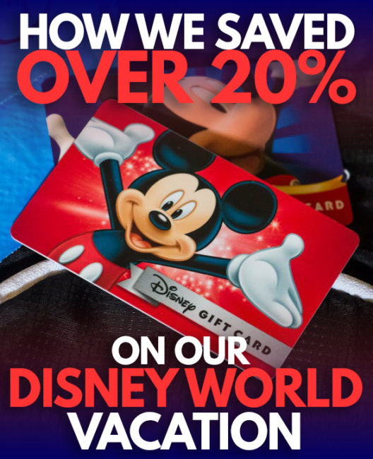 How we saved over 20% on our Disney World Vacation