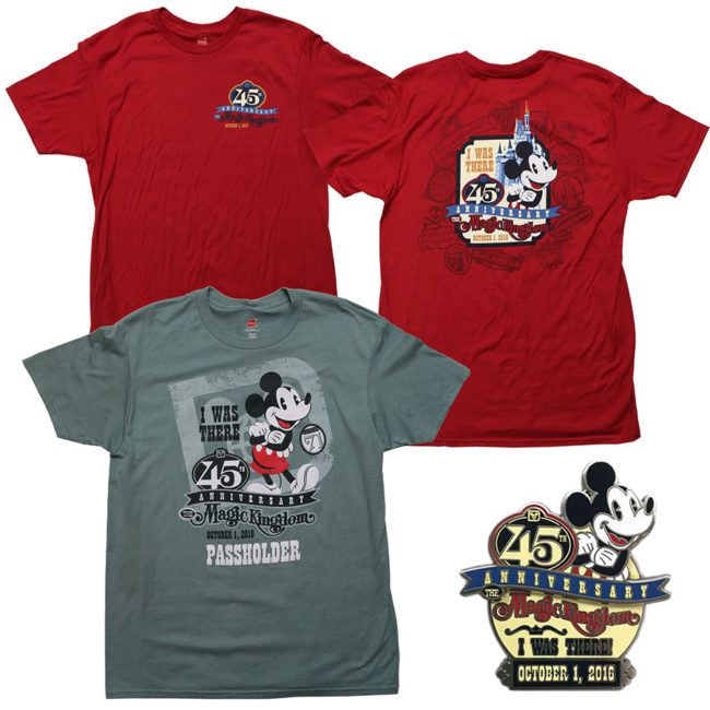 Disney World 45th Anniversary Merchandise -Shirts 1