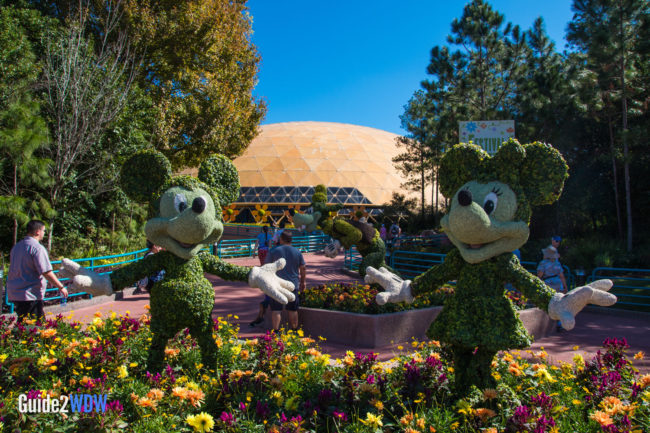 Mickey Minnie Goofy - Mickey and Friends - Topiaries at the Epcot Flower and Garden Festival
