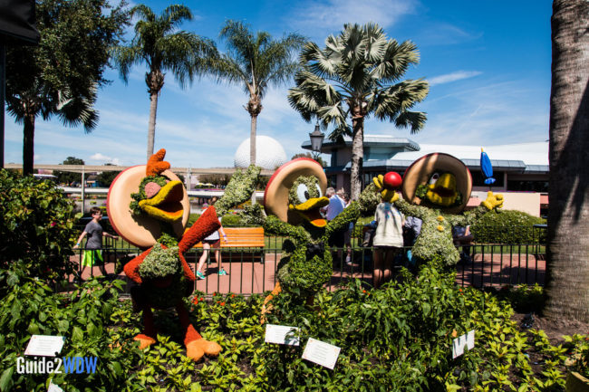 Three Caballeros - Topiaries at the Epcot Flower and Garden Festival