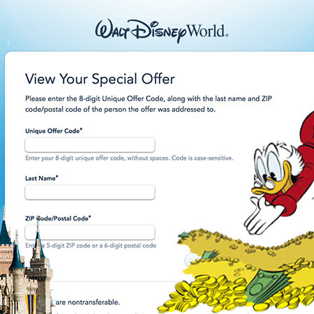 Disney World Unique Offer Code
