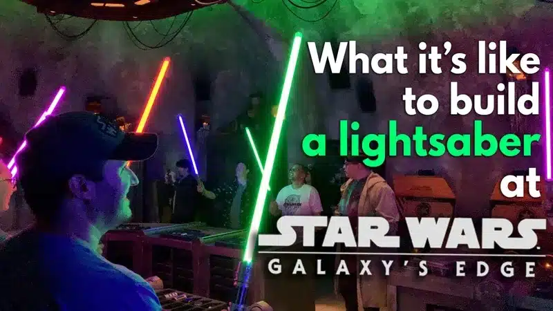 Savi's Lightsaber Building Video - Disneyland