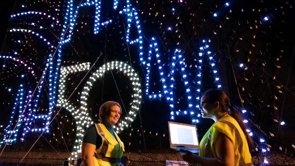 Electrical Water Pageant --- Disney World water show - 50th Anniversary Float