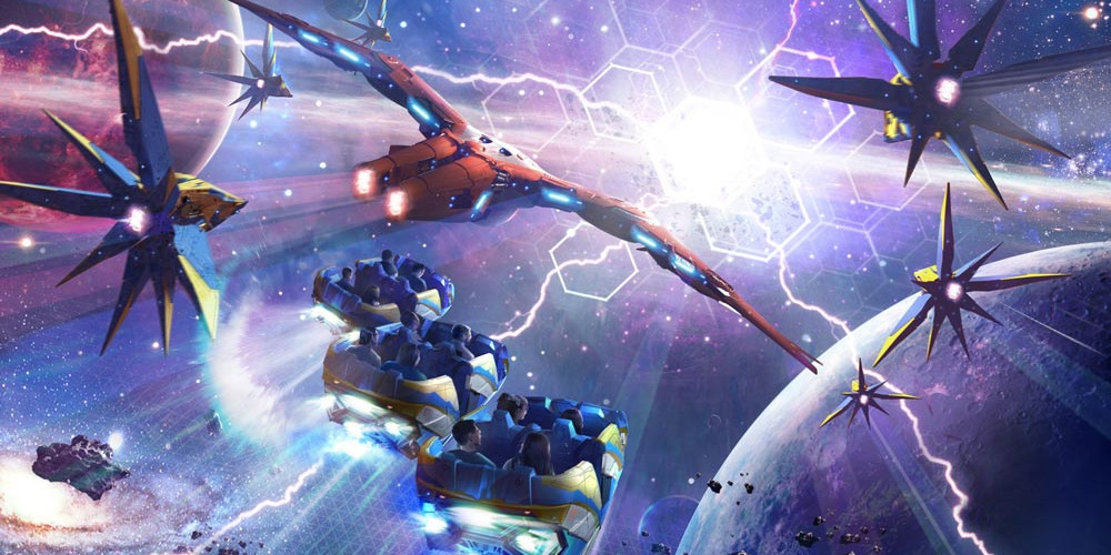 Guardians of the Galaxy Cosmic Rewind Roller Coaster