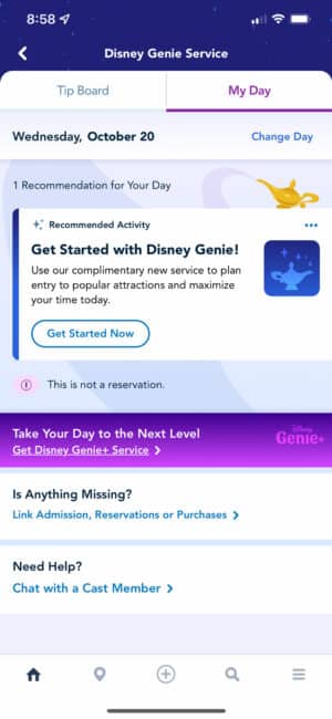 Genie+ Signup - Disney Genie Guide
