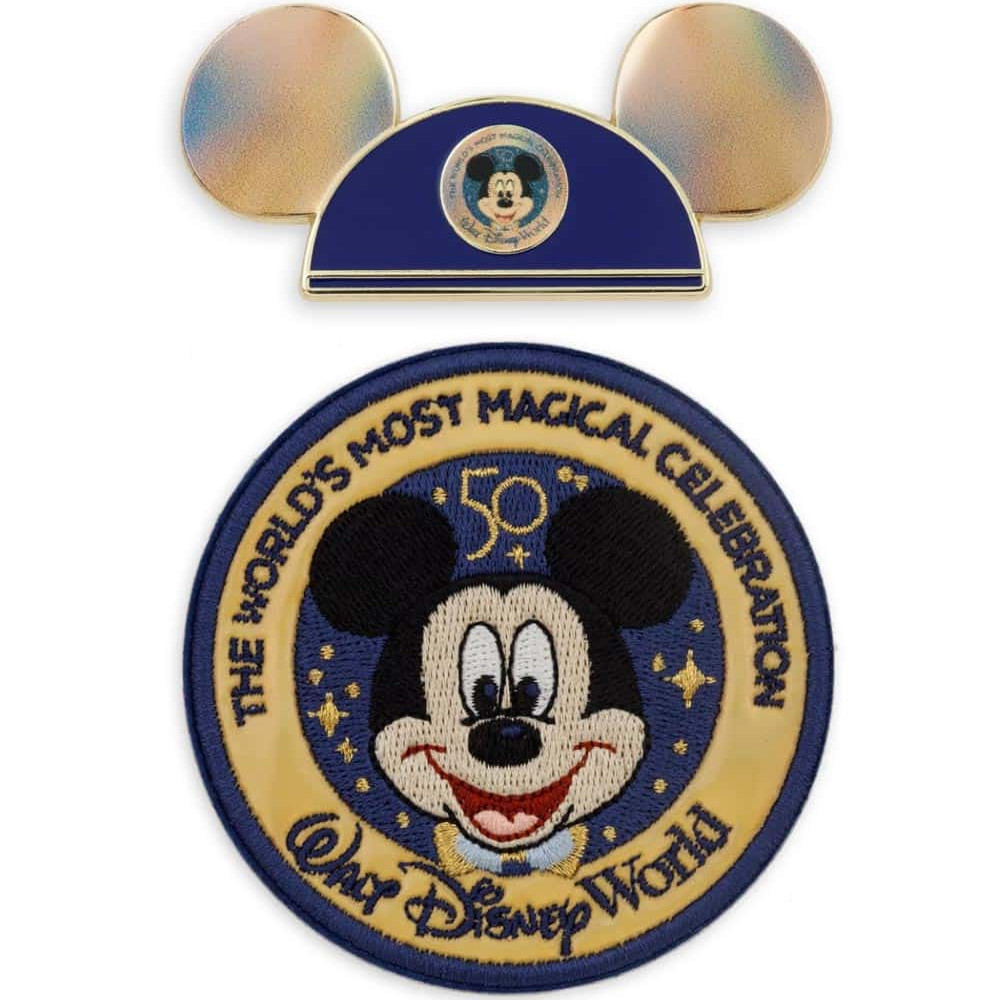 Mickey Mouse Pin and Hat - 50th Anniversary Merchandise