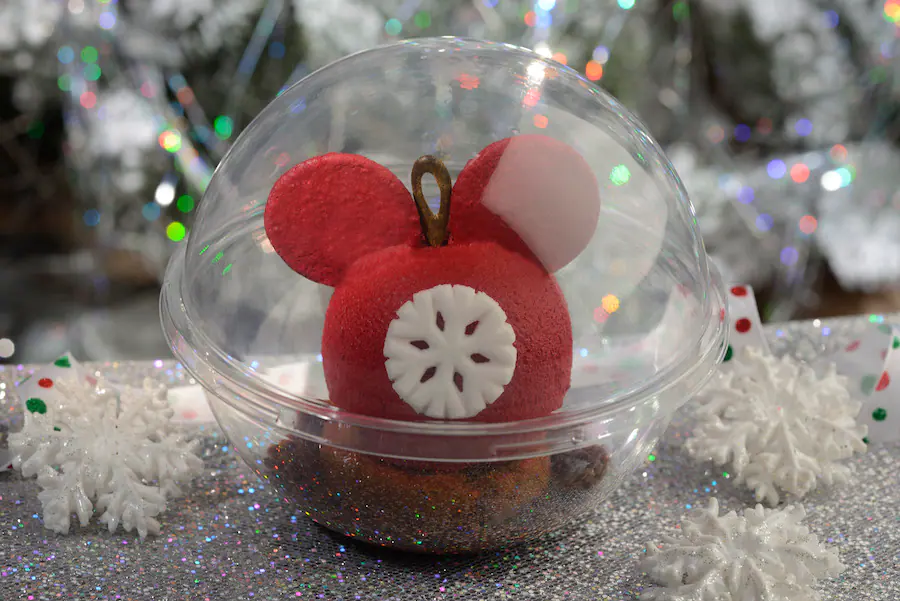 Mickey Mouse Ornament Cake - Holiday Offerings - Mickey’s Very Merry Christmas Party Food