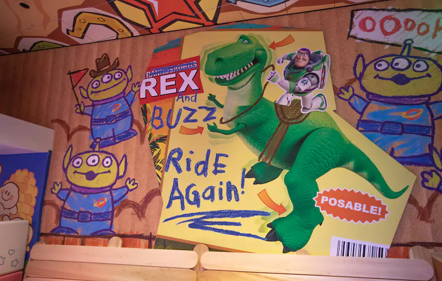 Roundup Rodeo Barbecue - Toy Story Land Restaurant Rex Sticker - Disney World Dining