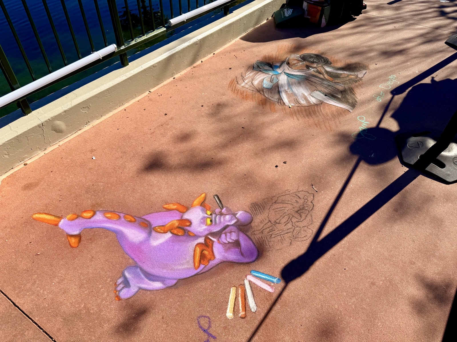Chalk Art Figment - EPCOT Festival of the Arts - Guide2WDW