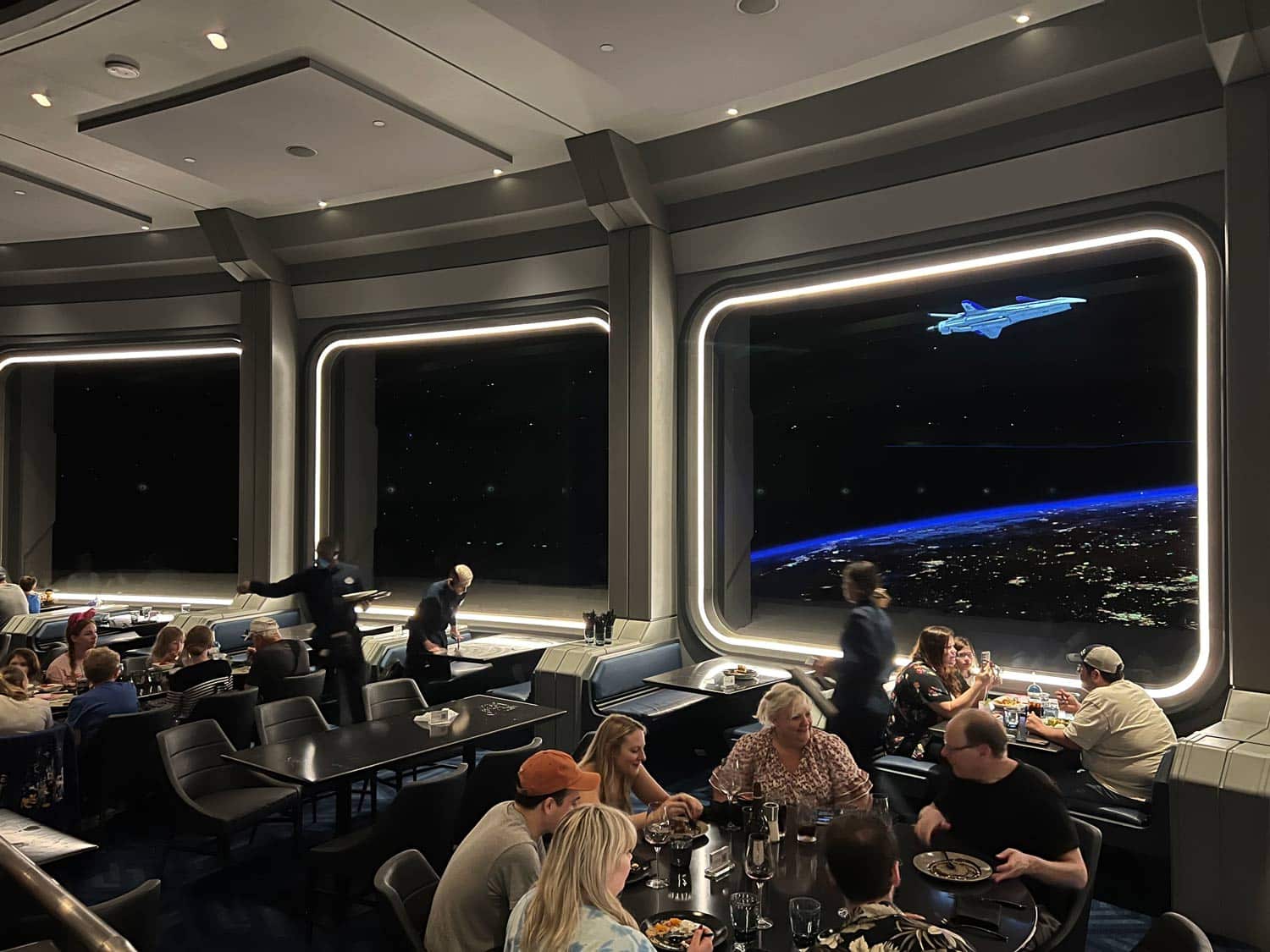 Space 220 - Dining Room Spaceship in Window- Disney World Dining