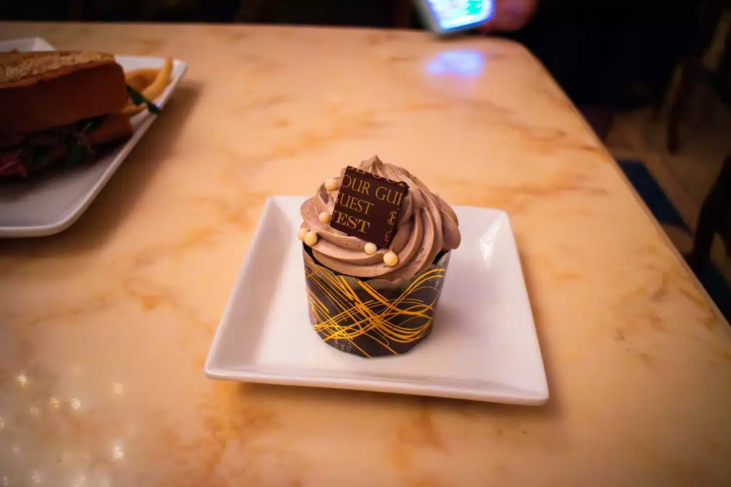 Be Our Guest - The Grey Stuff Cupcake - Disney World Dining