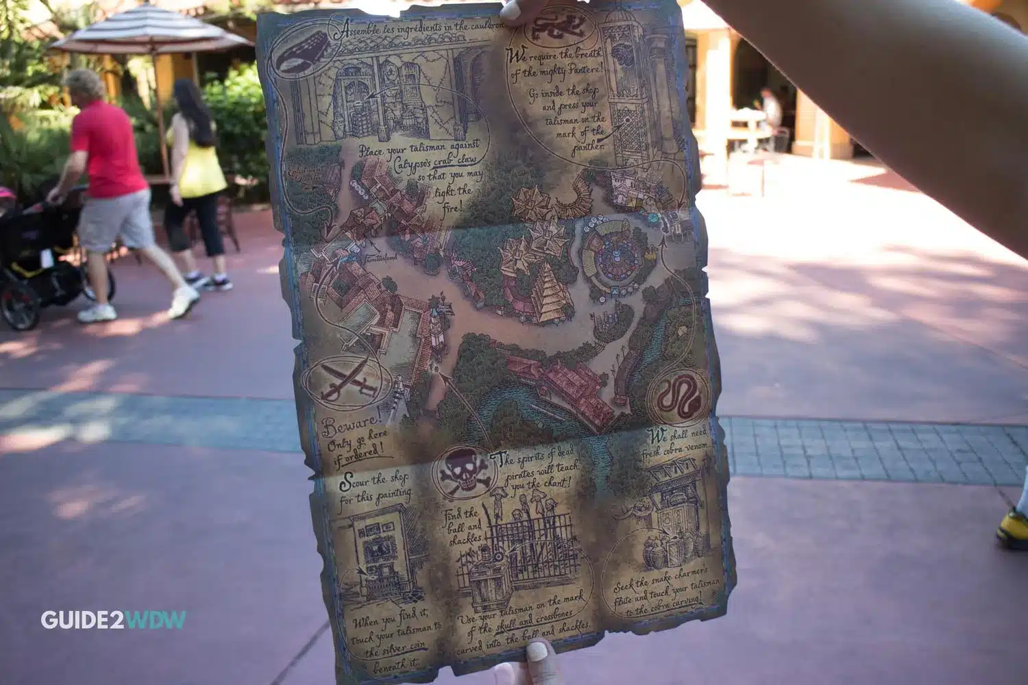 Treasure Map - Pirates Adventure - Disney World Freebie