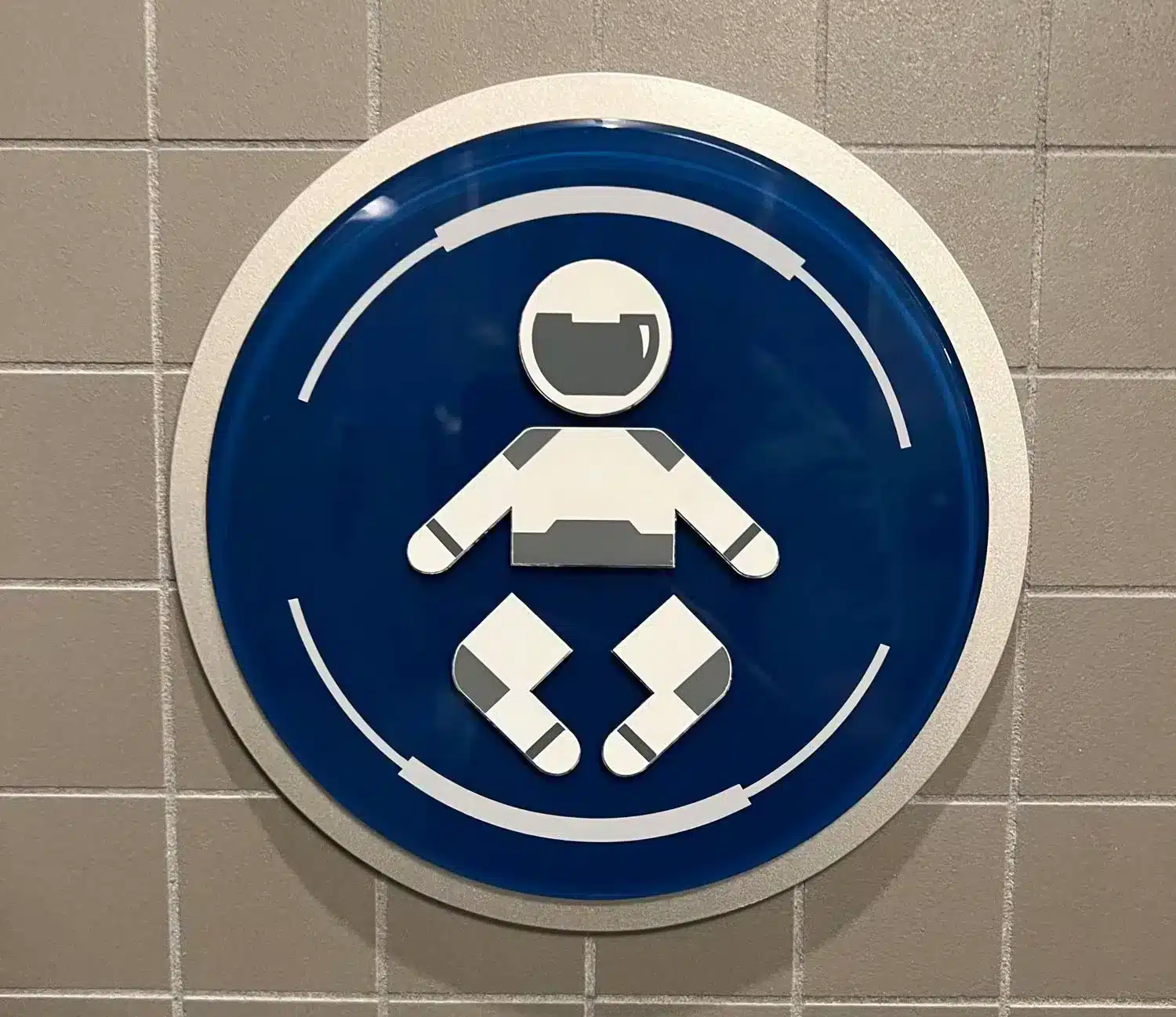 Baby Changing Station Sign at Disney World - Space 220