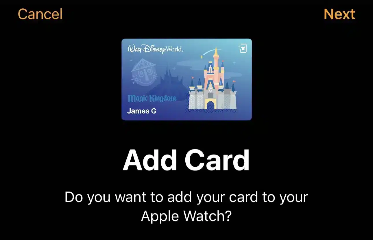 Add Disney World Ticket to Apple Watch - Guide2WDW