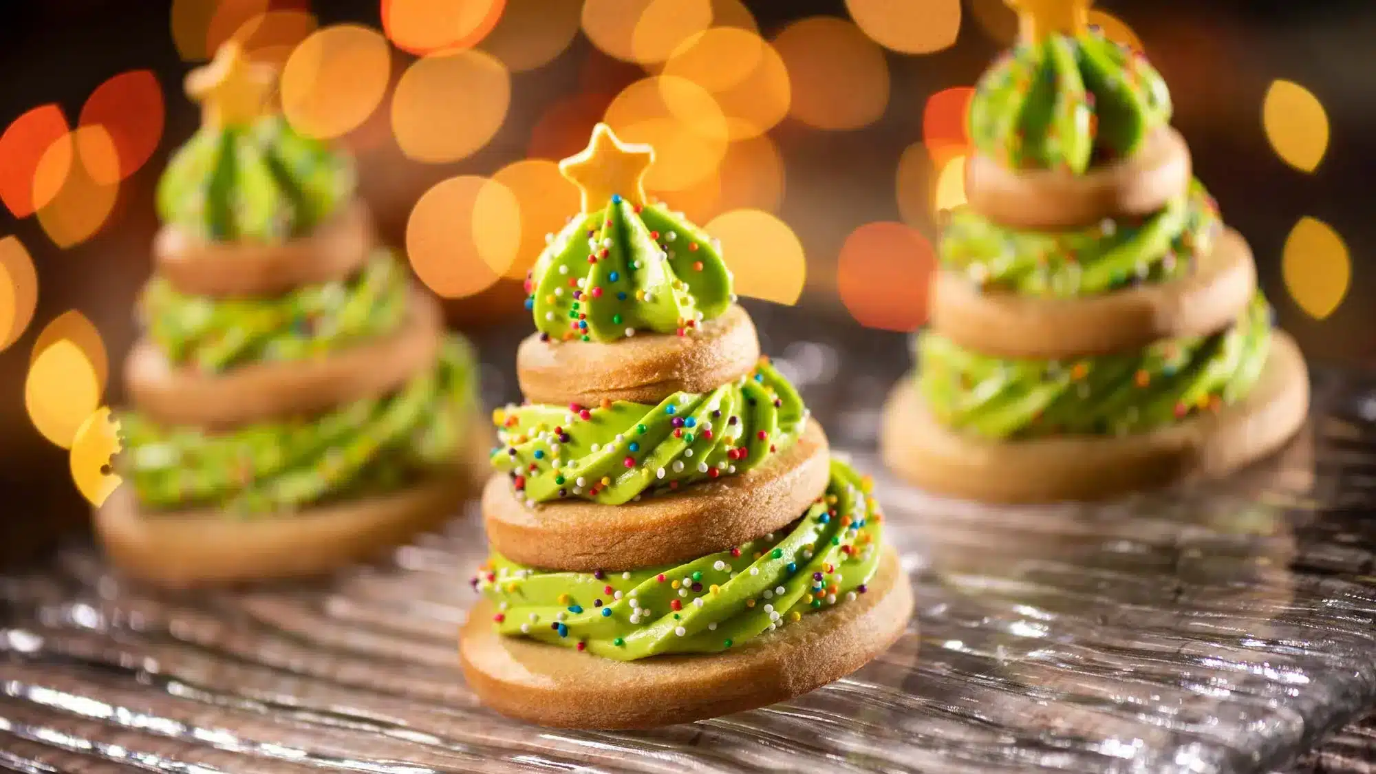 Christmas Tree Cookie Stack - Disney Jollywood Nights Guide