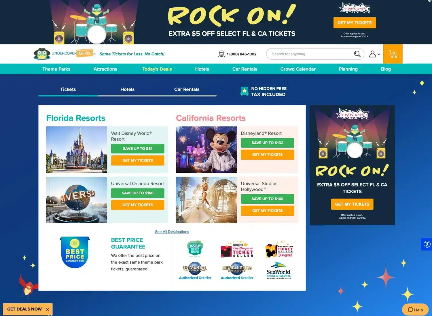 Undercover Tourist Website - How to get discount tickets at Disney World