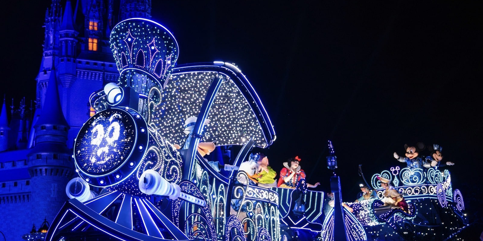 Starlight Train at the end of Disney Starlight at Magic Kingdom