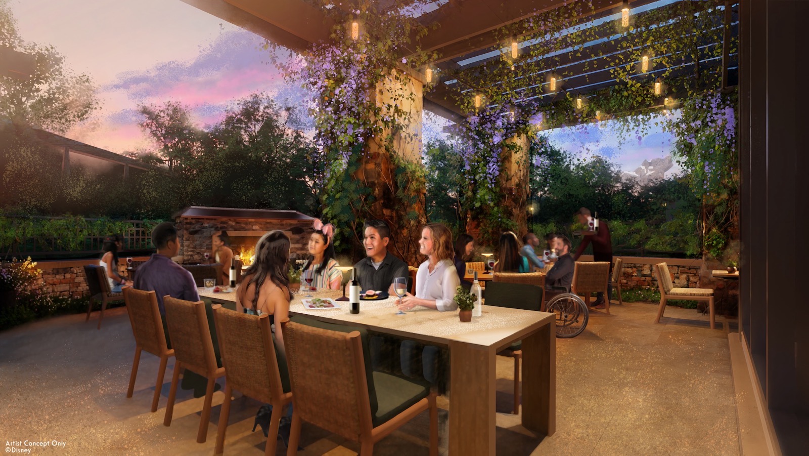 Napa Rose Patio Concept Art