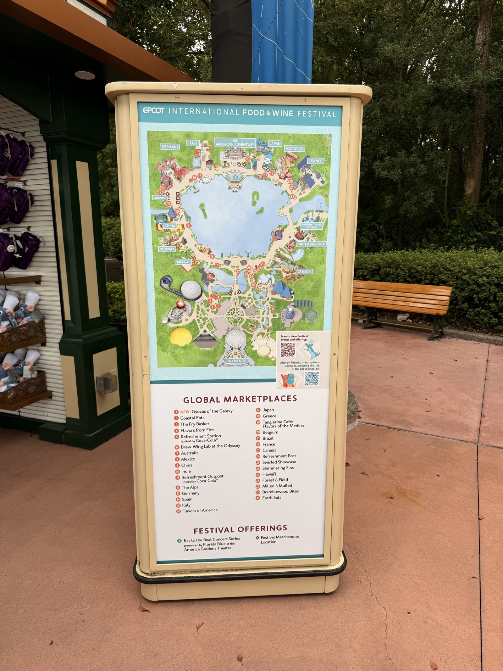 EPCOT Food & Wine Map
