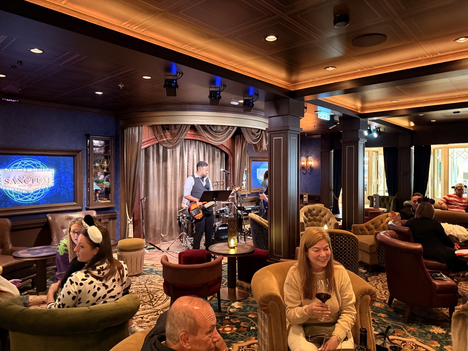The Sanctum at Night - Live Music - - Disney Destiny - Dr Strange Lounge Disney Destiny