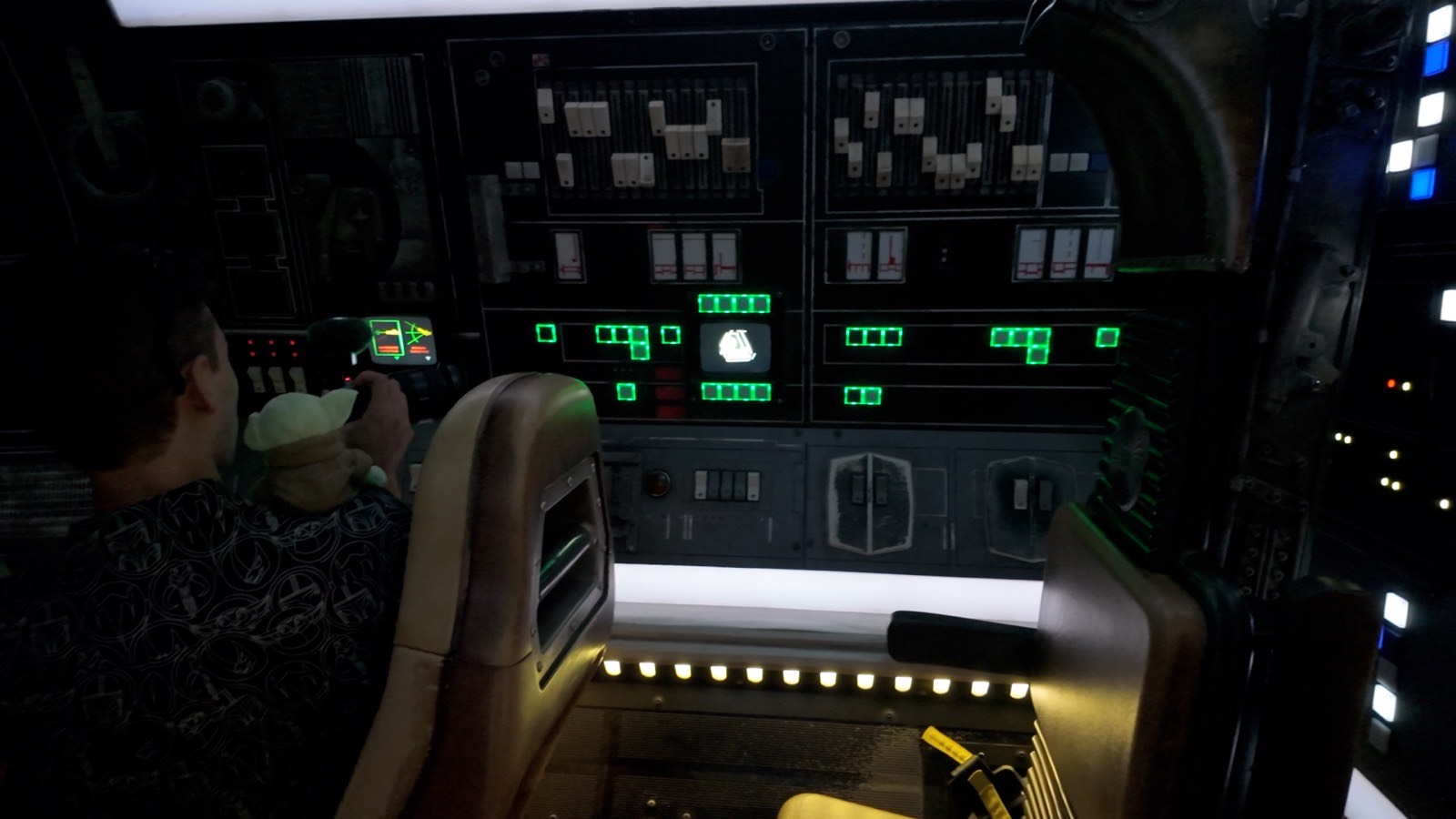 Grogu Mode Activated - Millennium Falcon Smugglers Run - Disney World - Guide2WDW